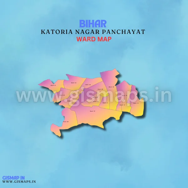 Katoria Nagar Panchayat Ward Map